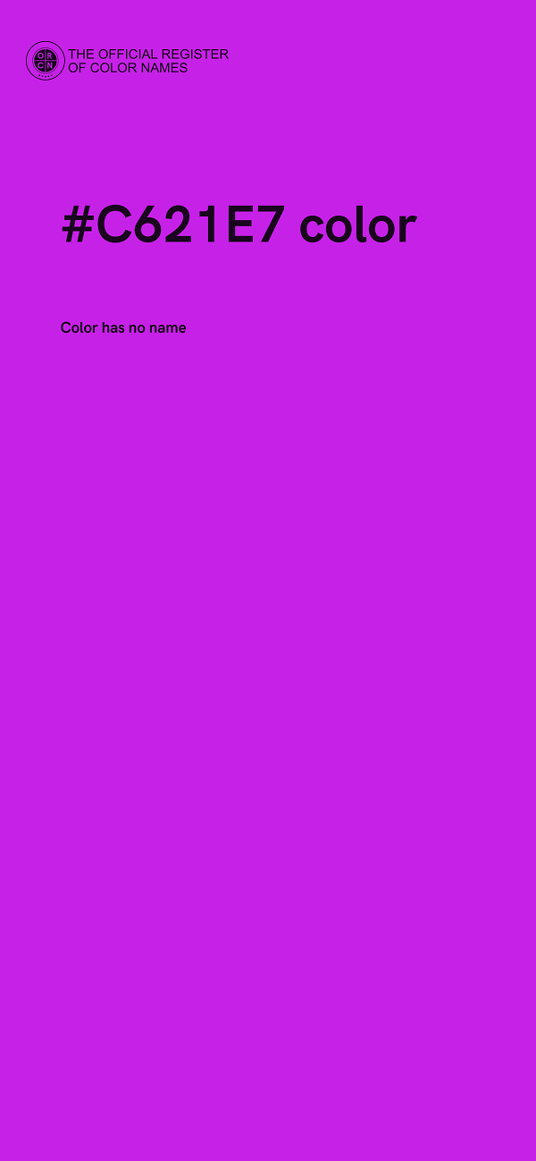 #C621E7 color image