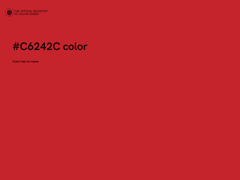 #C6242C color image