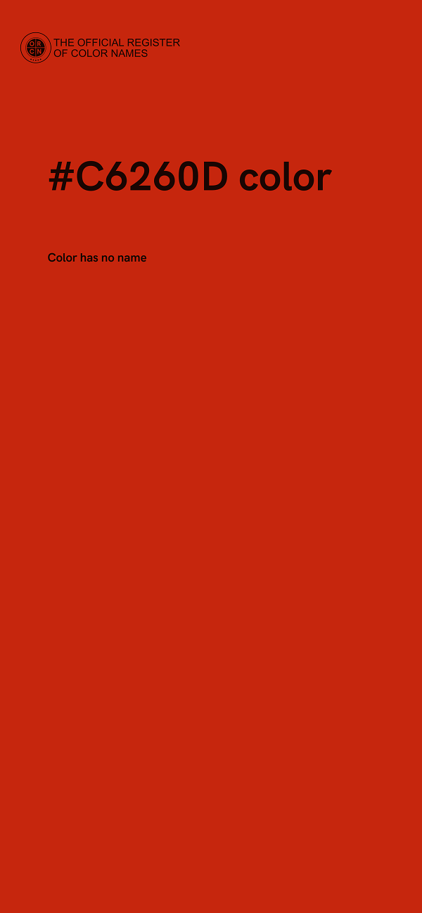 #C6260D color image