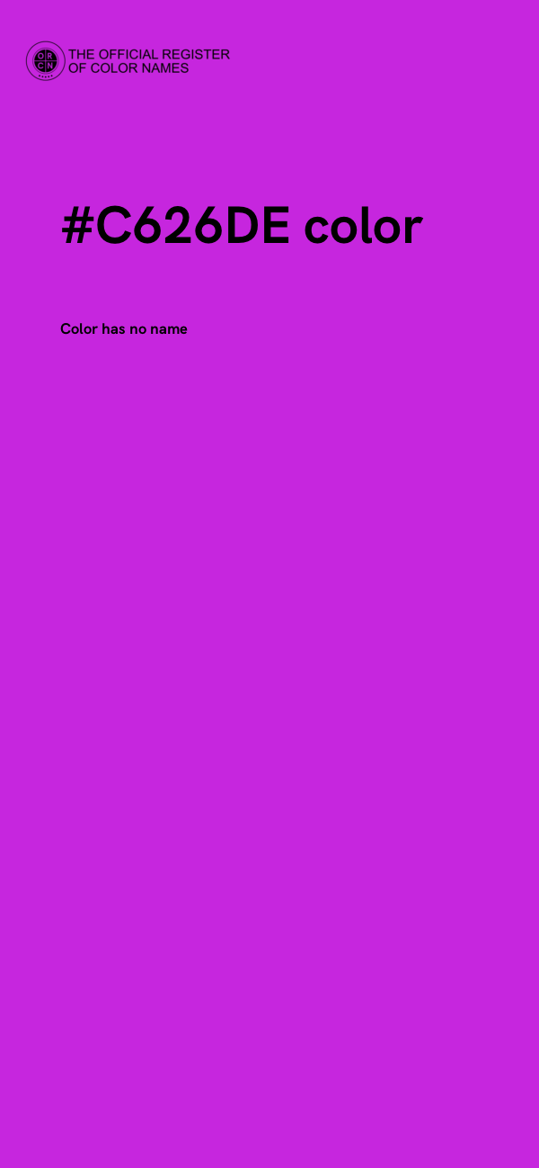 #C626DE color image