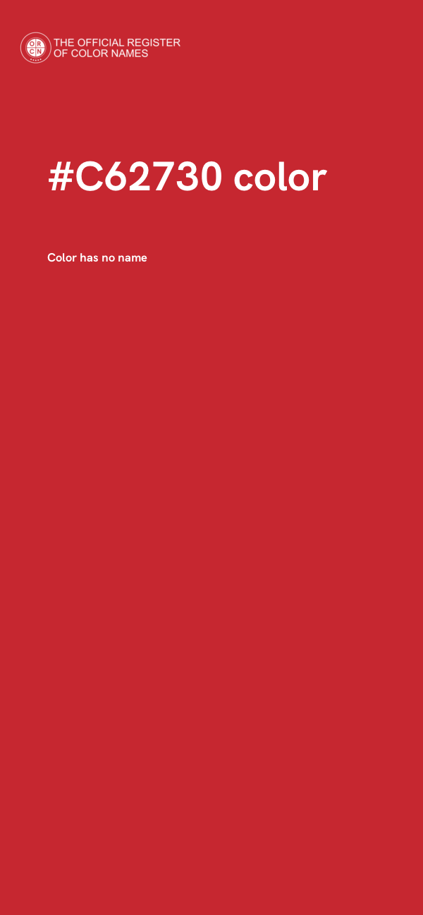 #C62730 color image