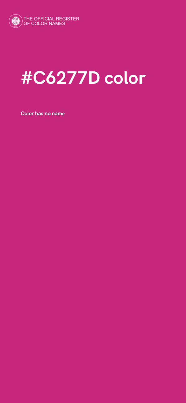 #C6277D color image