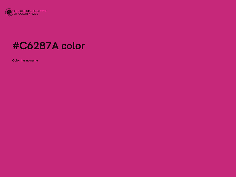 #C6287A color image