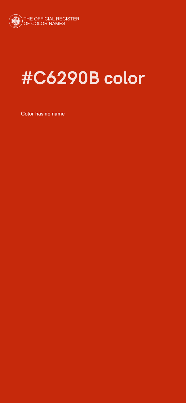 #C6290B color image