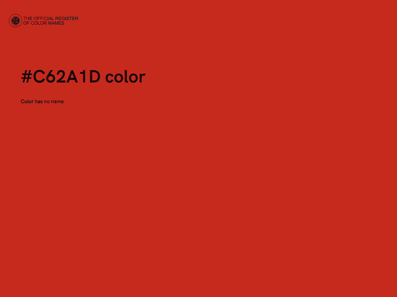 #C62A1D color image