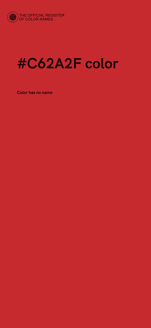 #C62A2F color image