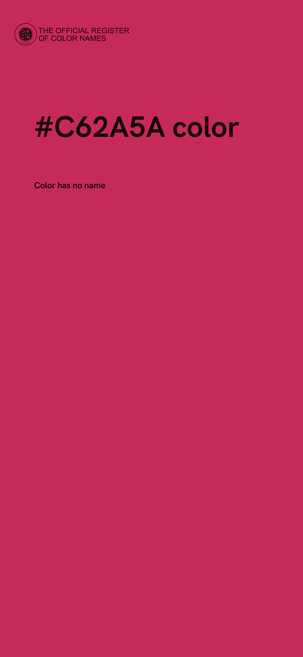 #C62A5A color image