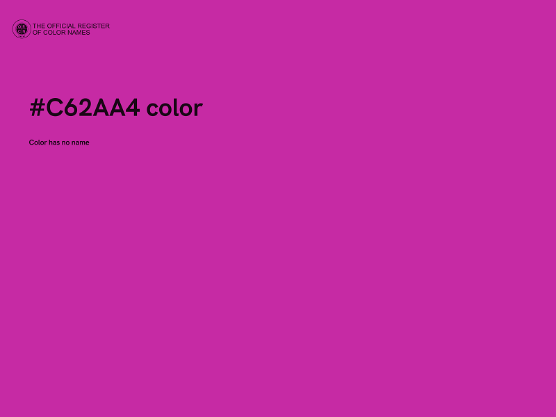 #C62AA4 color image