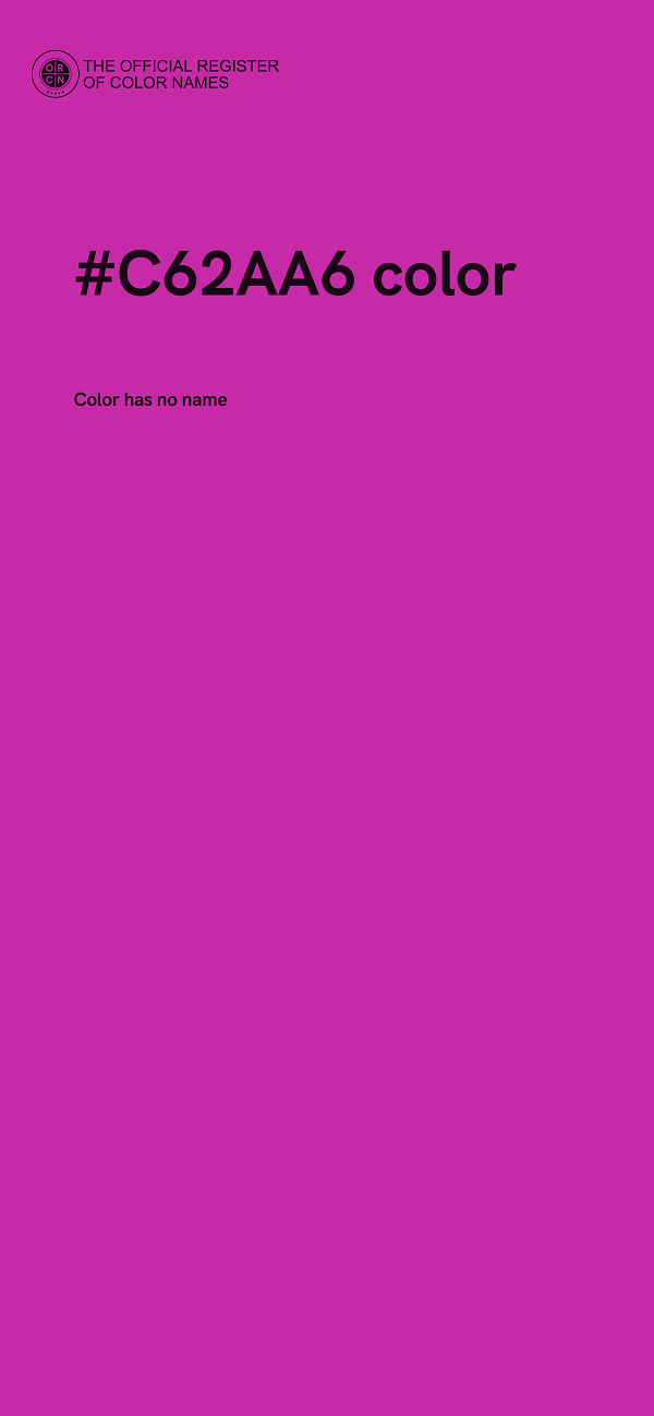 #C62AA6 color image