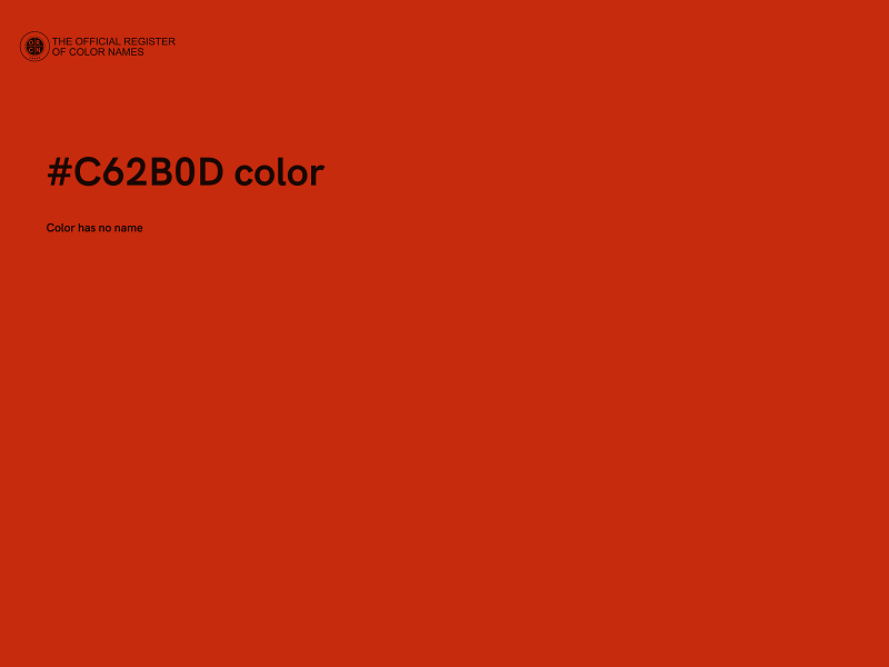 #C62B0D color image