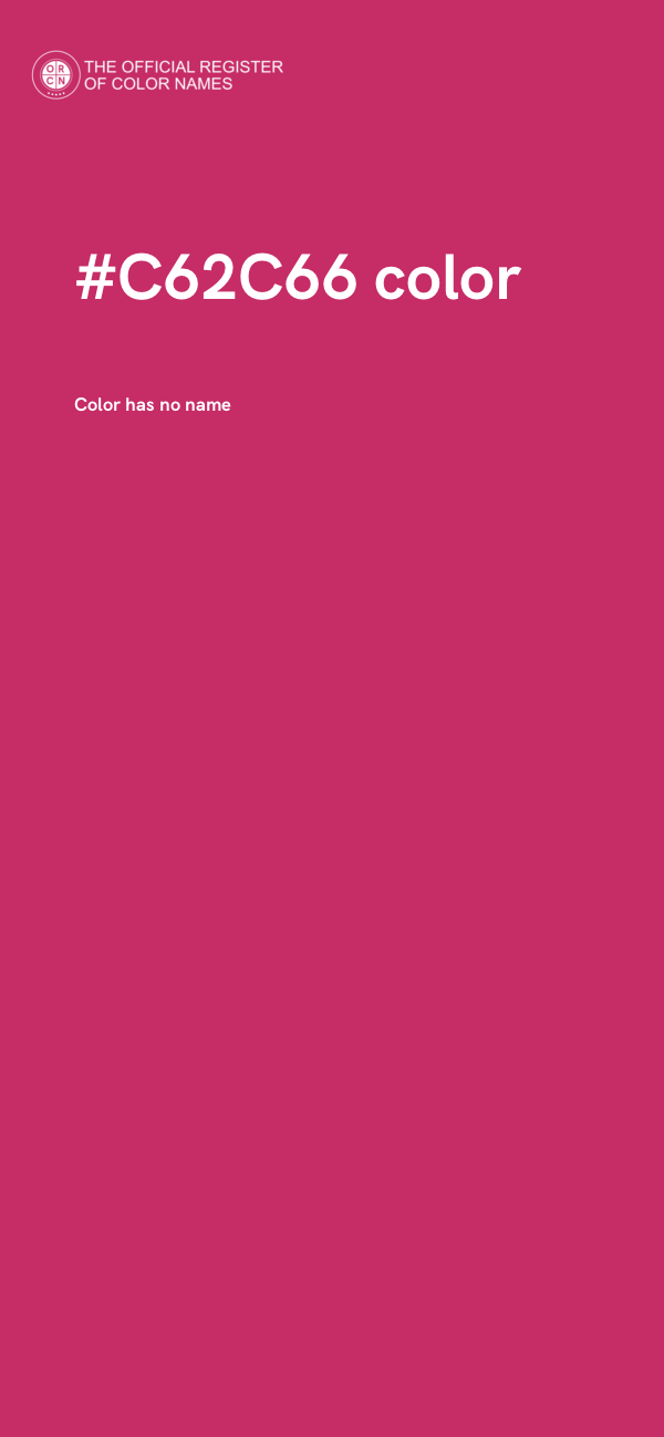 #C62C66 color image