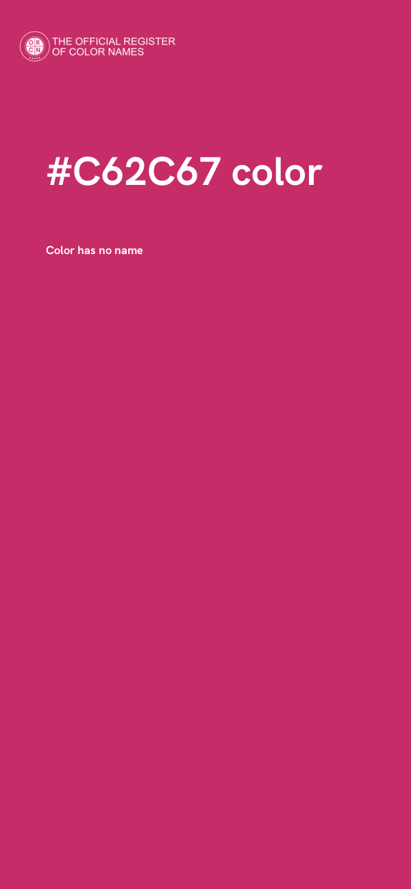 #C62C67 color image