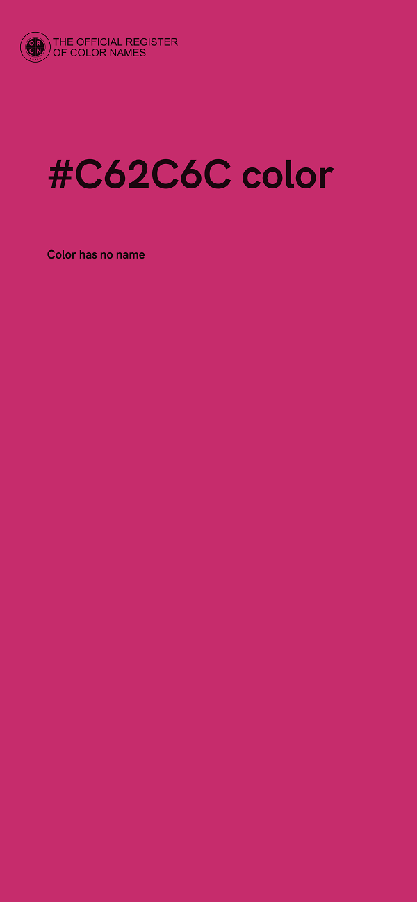 #C62C6C color image