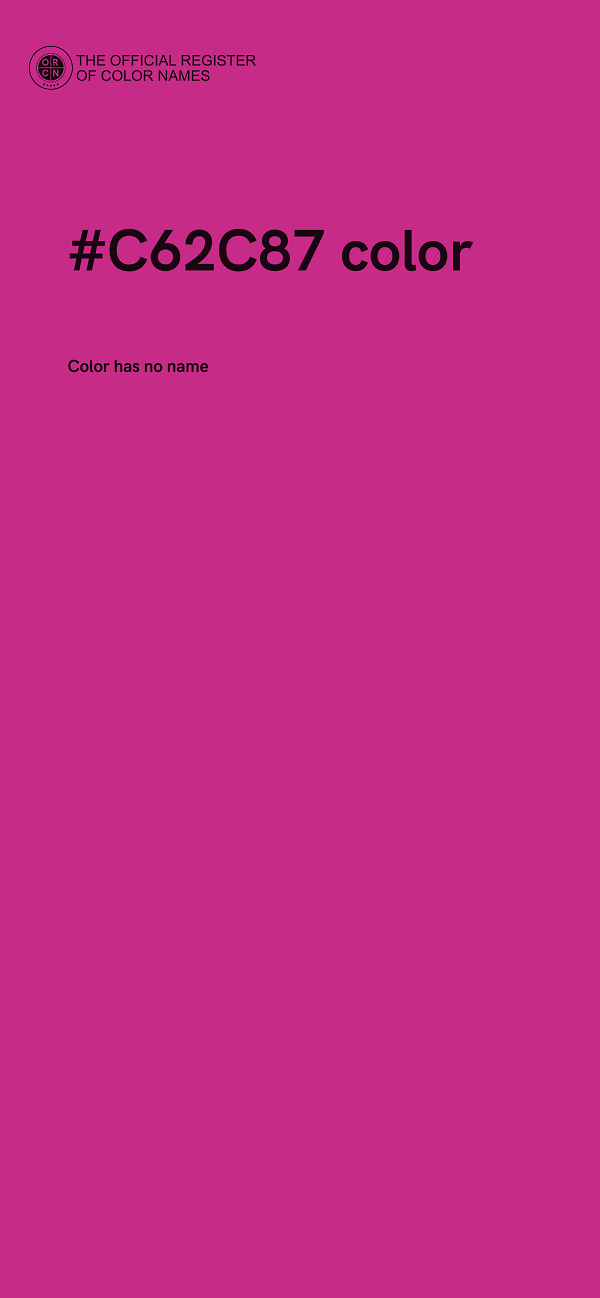 #C62C87 color image