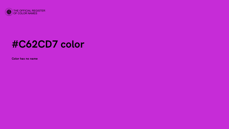 #C62CD7 color image
