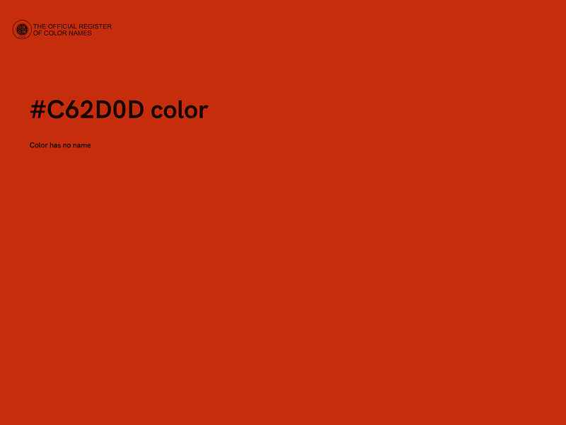 #C62D0D color image