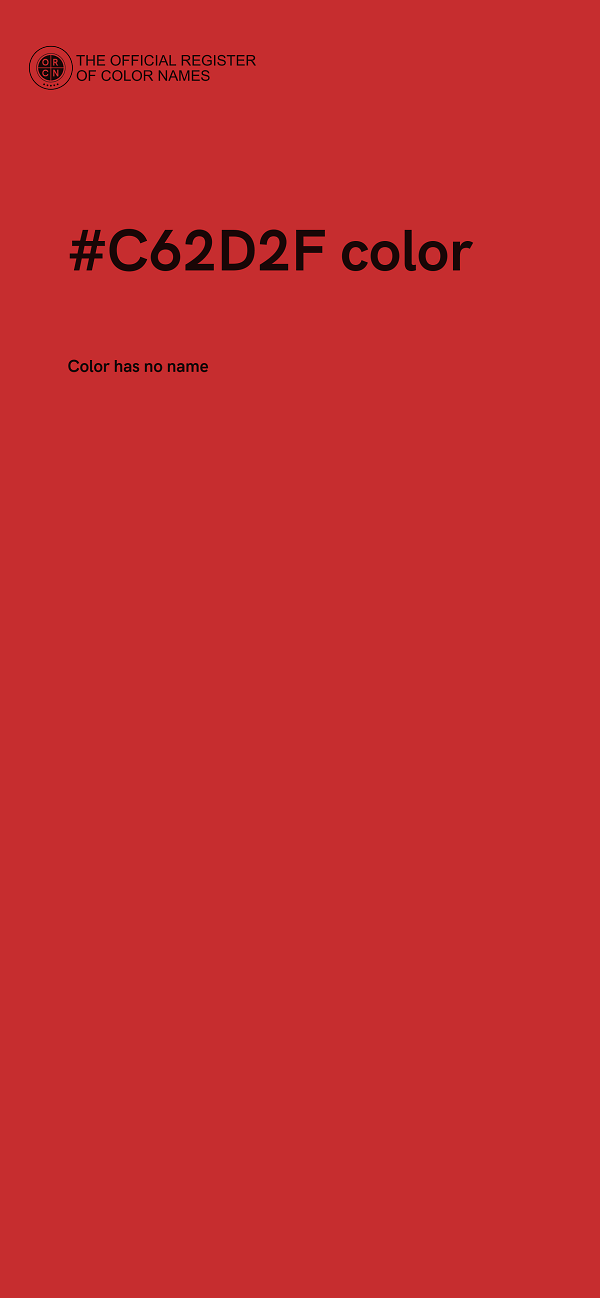 #C62D2F color image