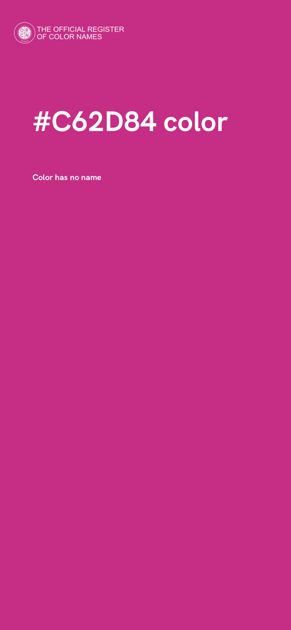 #C62D84 color image