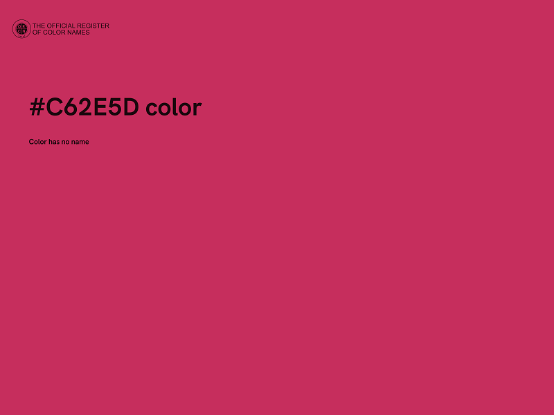 #C62E5D color image