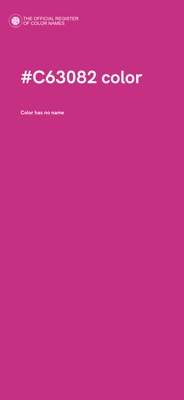 #C63082 color image