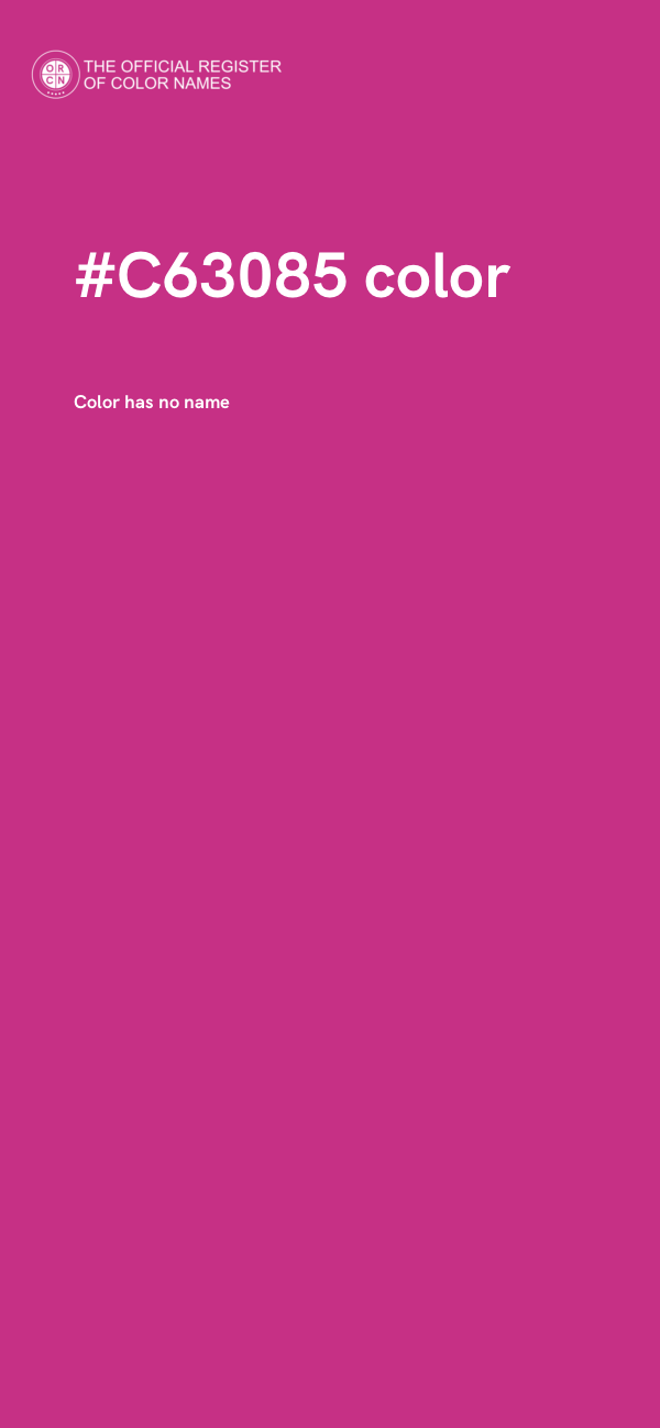 #C63085 color image