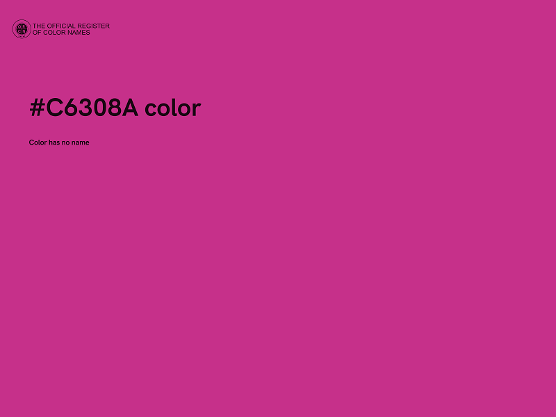 #C6308A color image