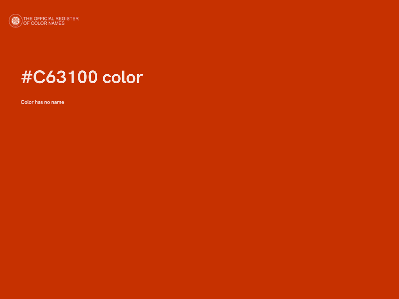 #C63100 color image