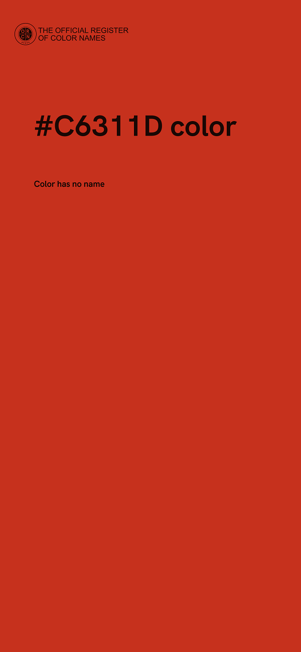 #C6311D color image