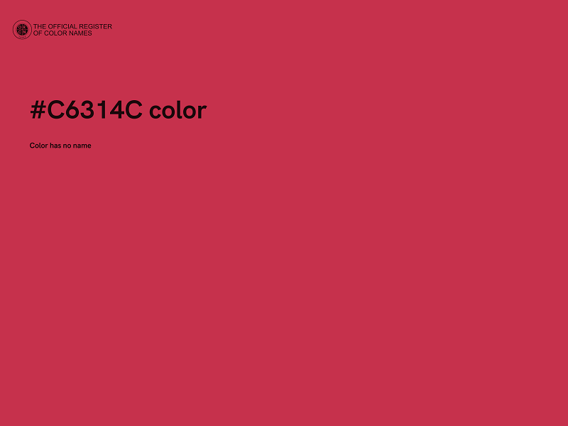 #C6314C color image