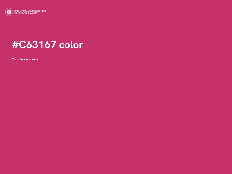 #C63167 color image