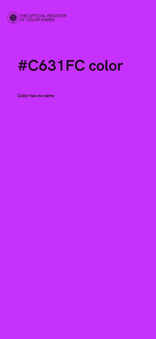#C631FC color image