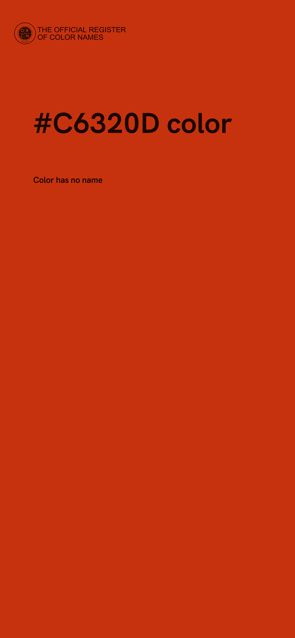 #C6320D color image