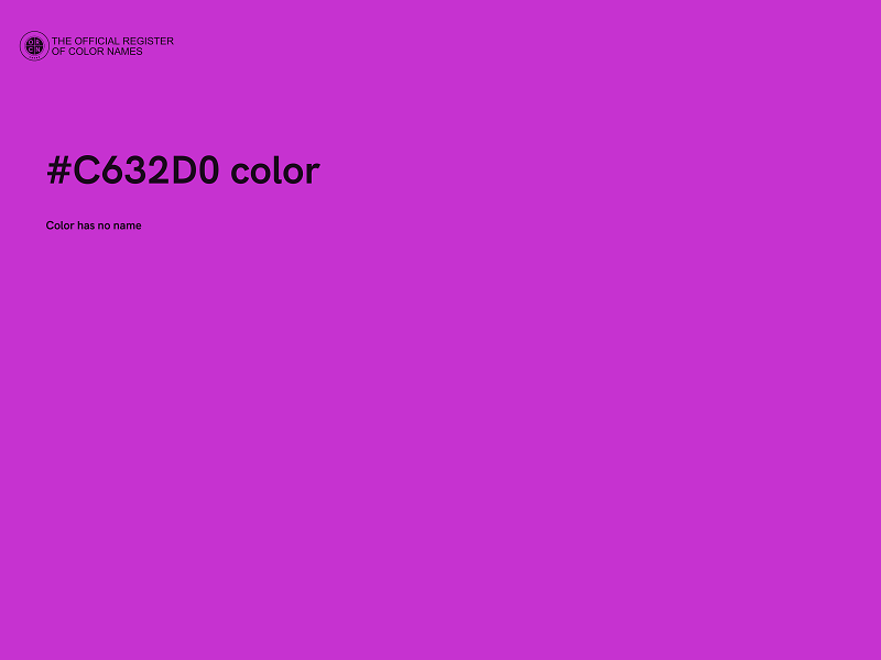 #C632D0 color image