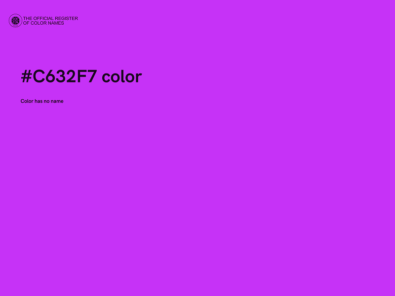 #C632F7 color image