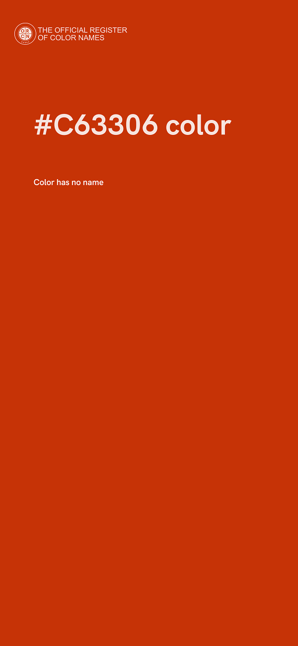 #C63306 color image