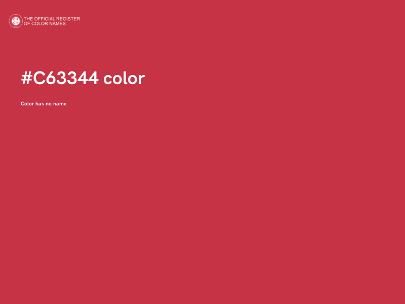 #C63344 color image