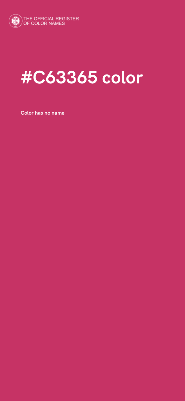#C63365 color image