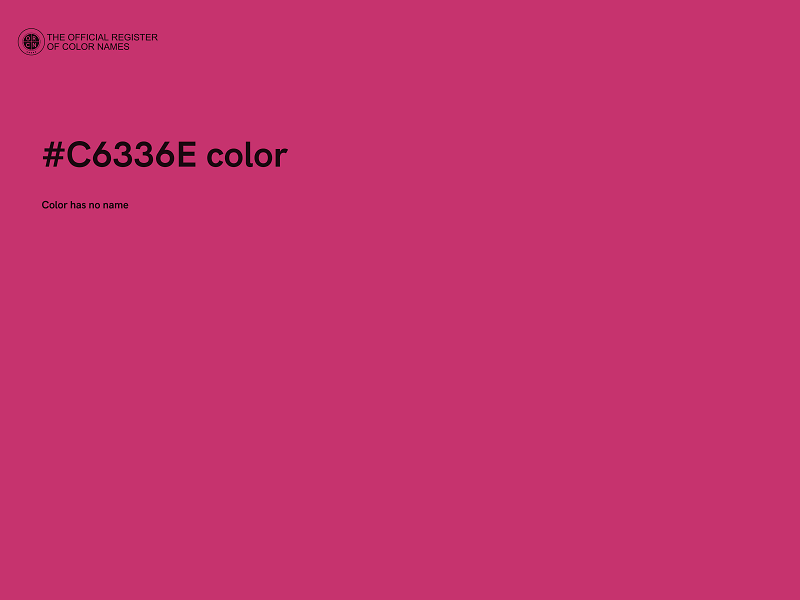 #C6336E color image