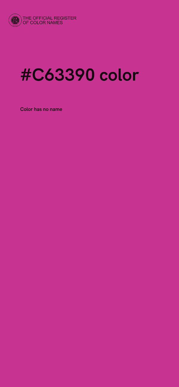 #C63390 color image