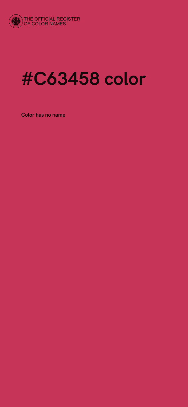 #C63458 color image