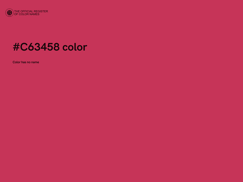 #C63458 color image