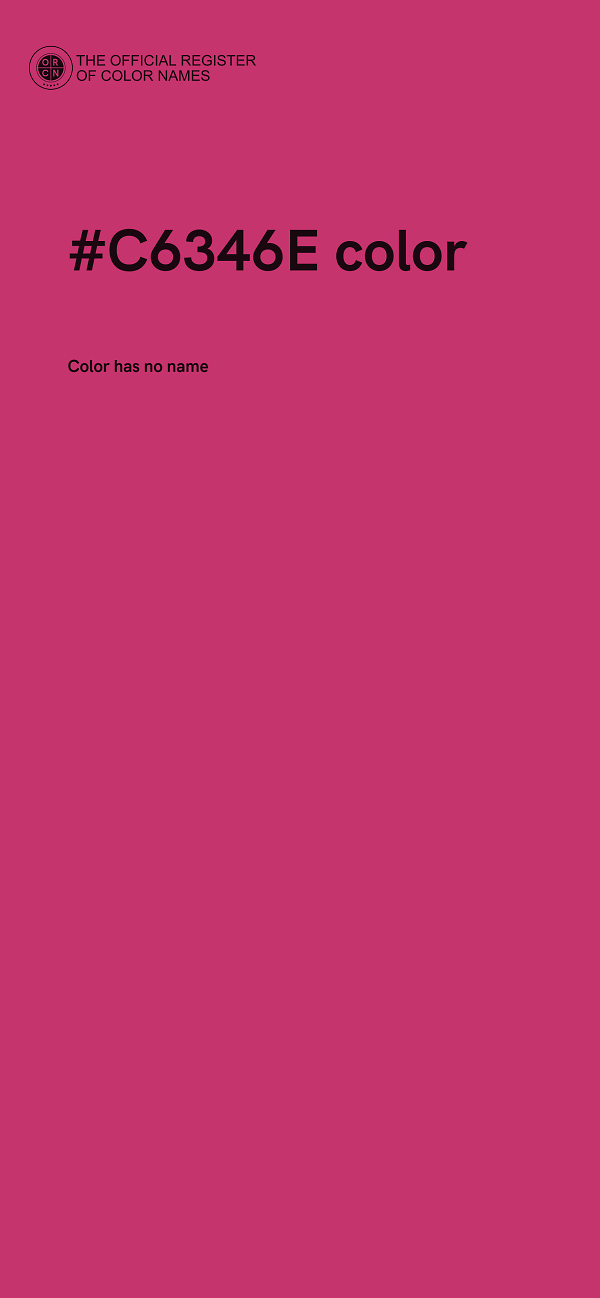 #C6346E color image