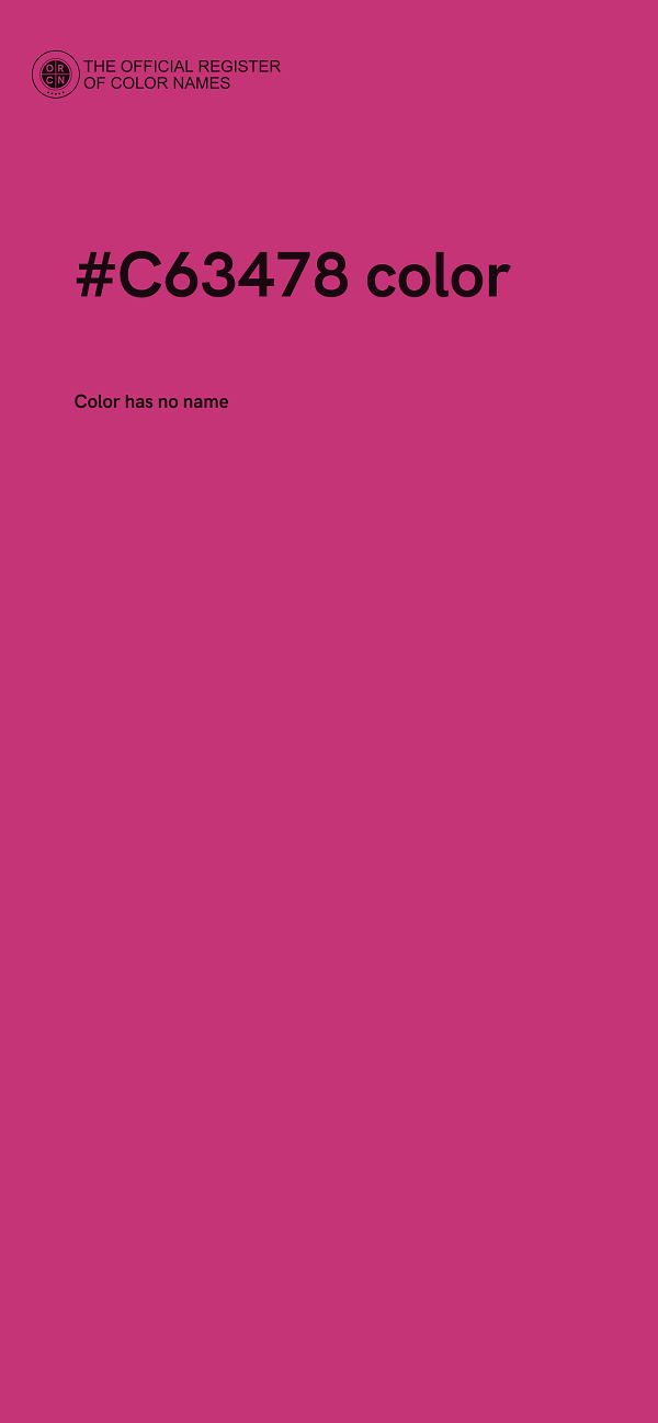 #C63478 color image