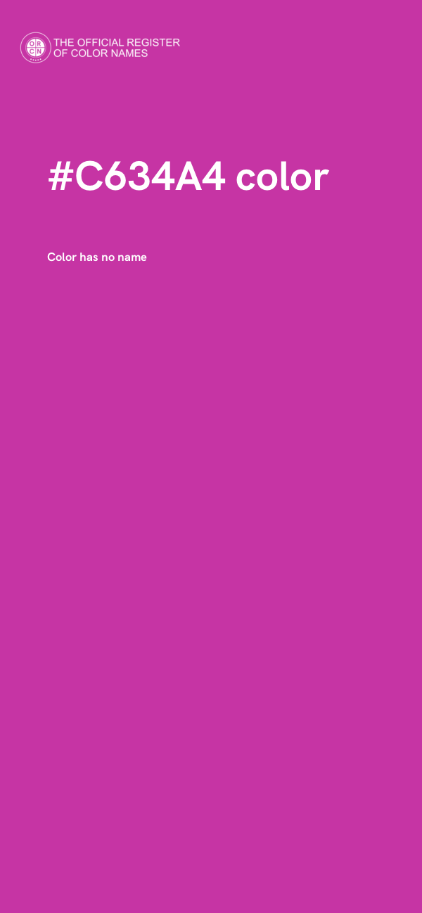 #C634A4 color image