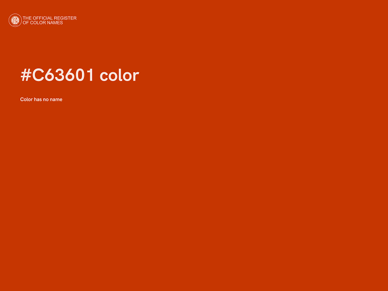 #C63601 color image