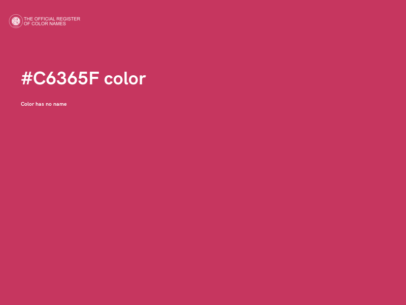 #C6365F color image