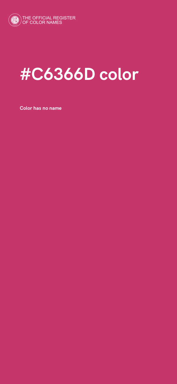 #C6366D color image