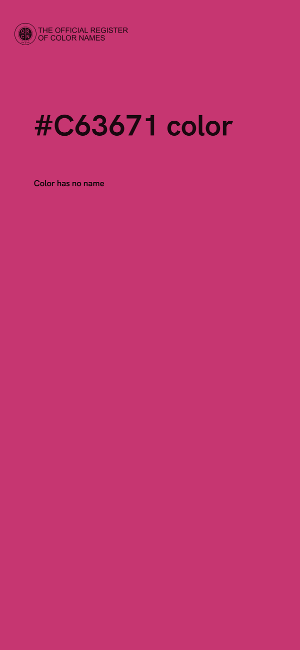 #C63671 color image