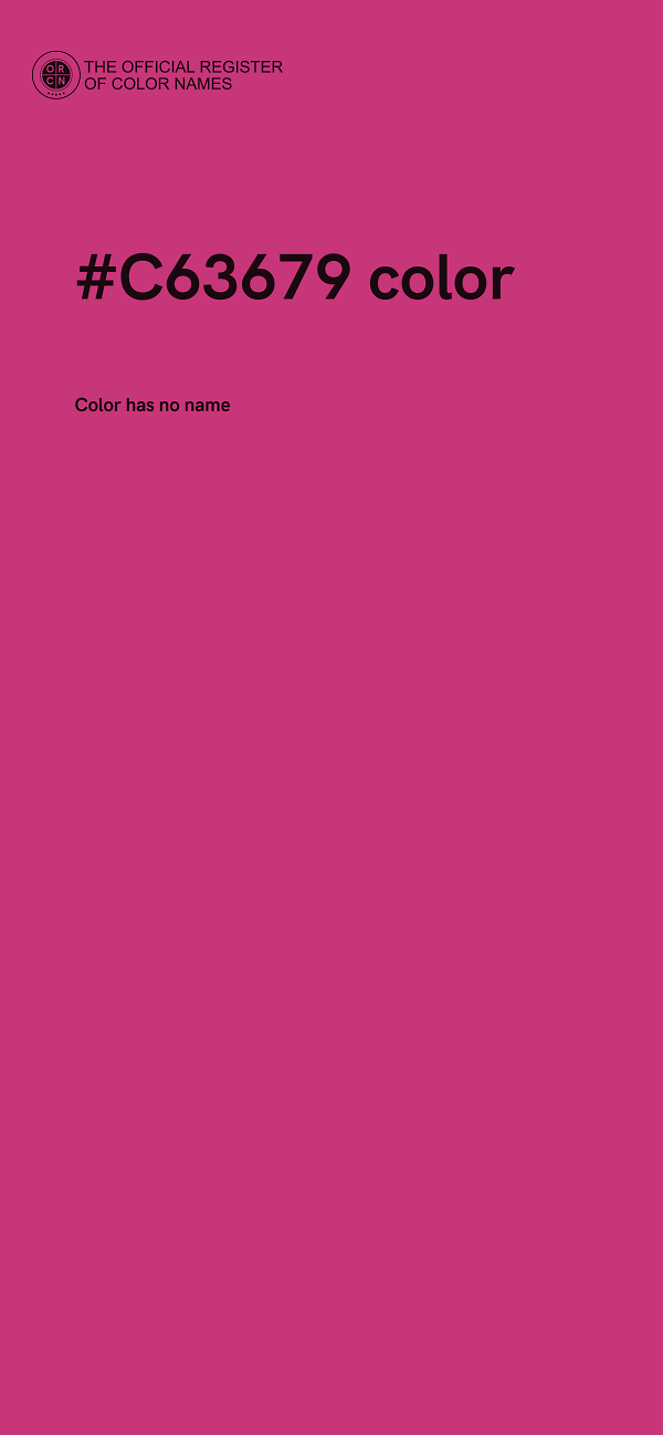 #C63679 color image