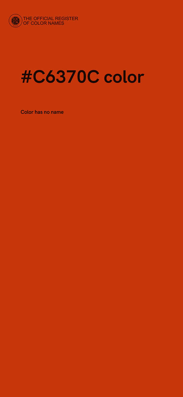 #C6370C color image